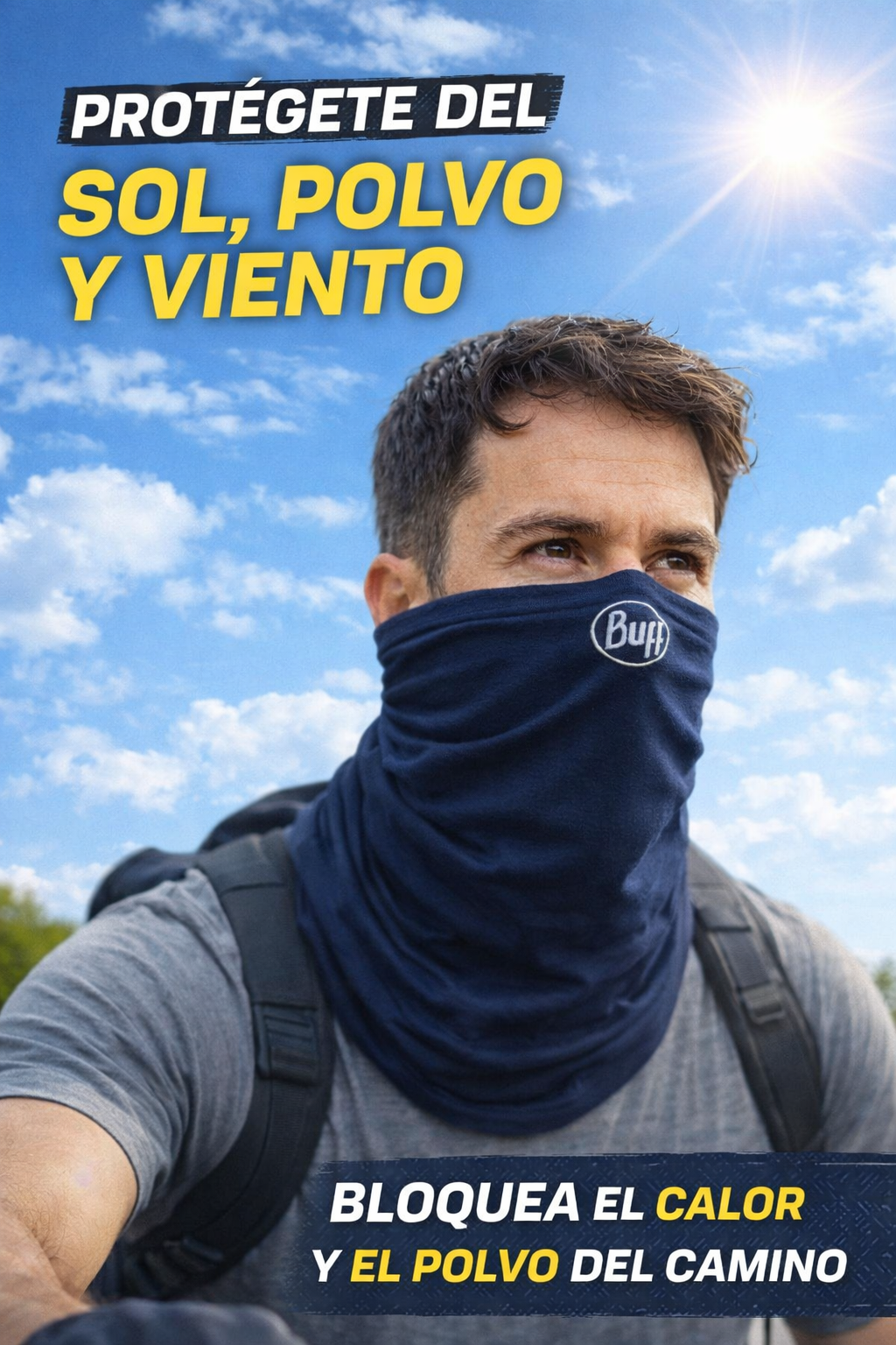 10 Pz Buff Cuellera Unisex Anti UV