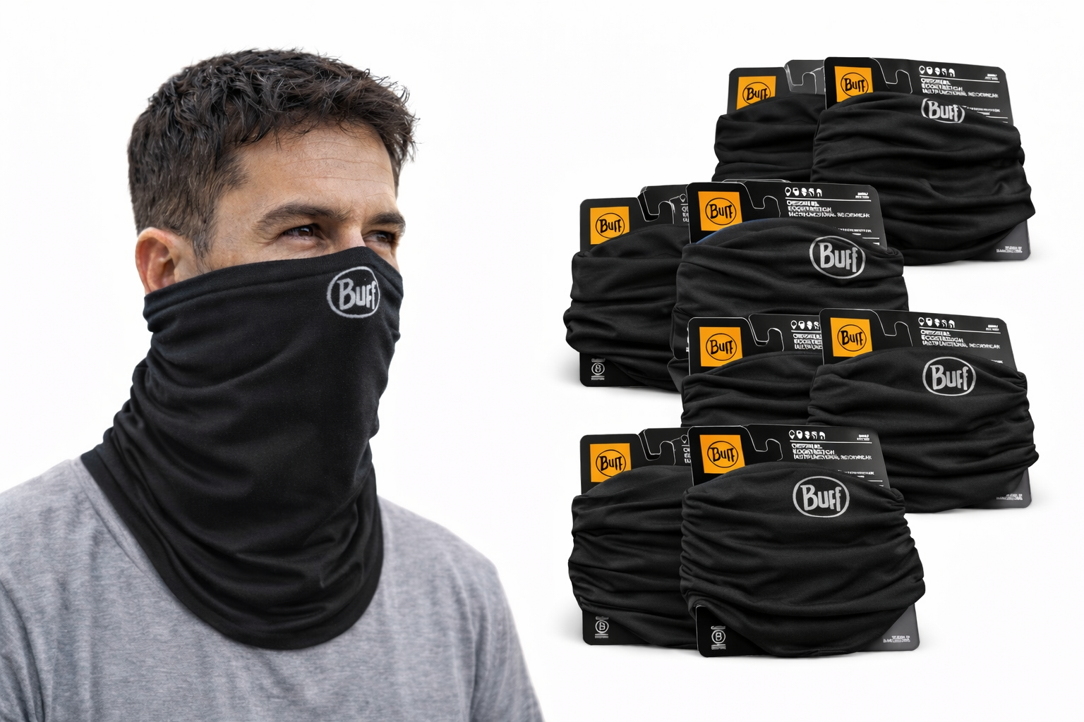 10 Pz Cuellera Buff Ciclismo Moto Deportiva