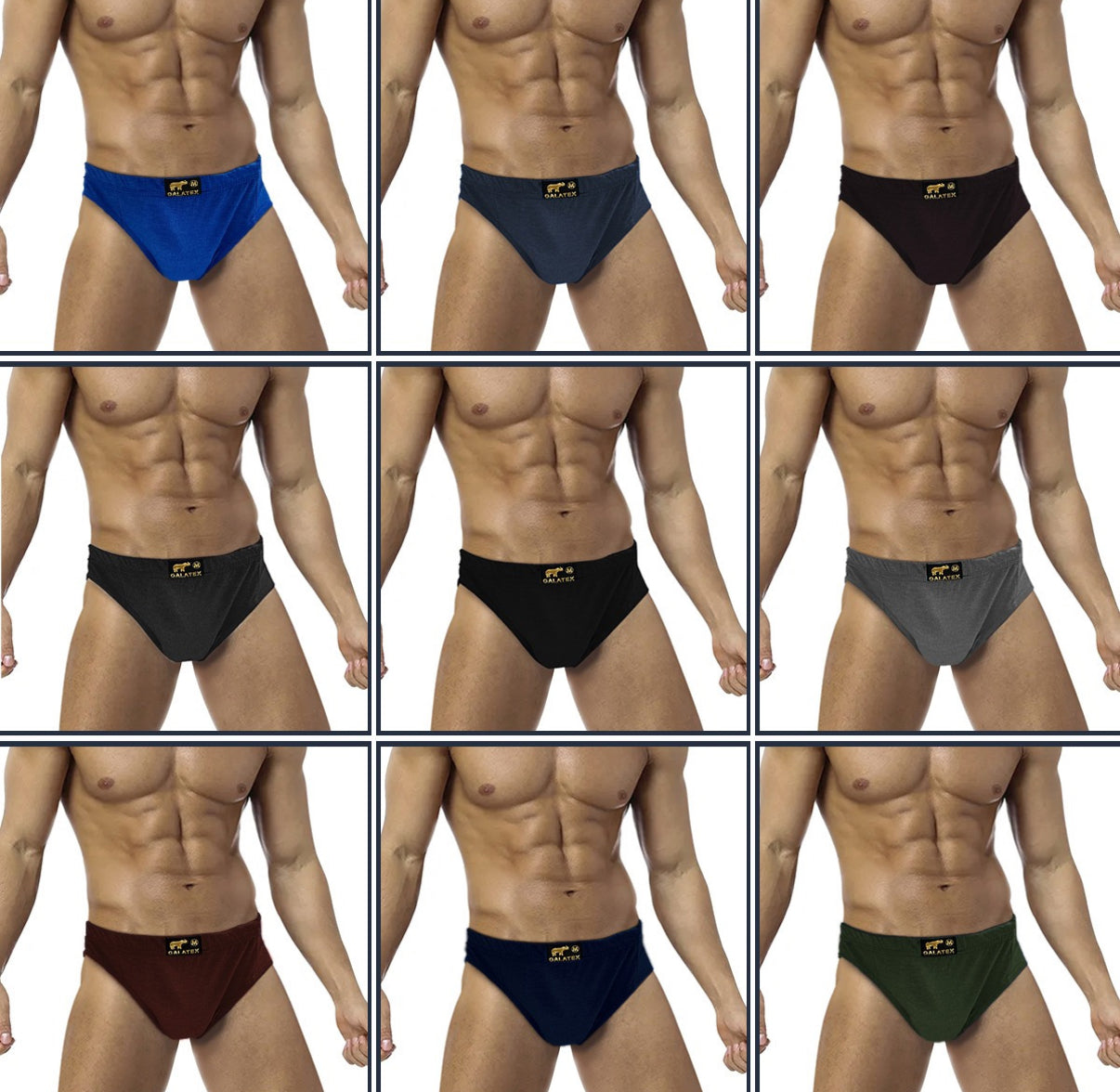12 Pz Trusa Caballero Galatex Algodón Hombre