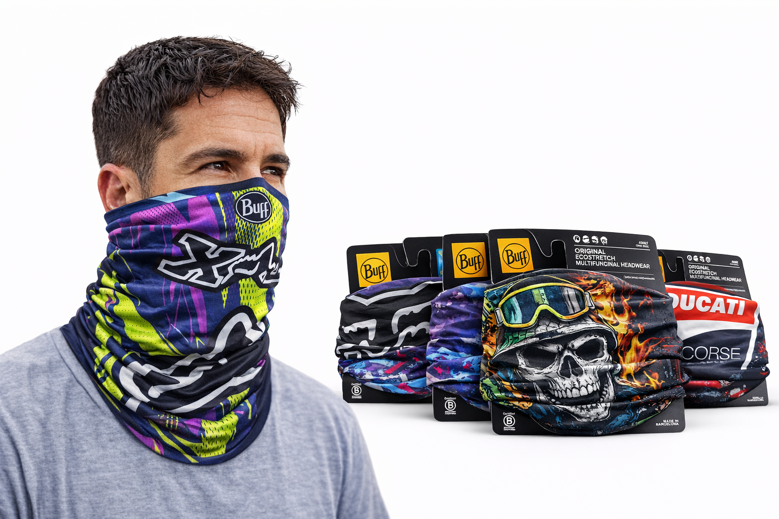 10 Pz Cuellera Buff Ciclismo Moto Deportiva