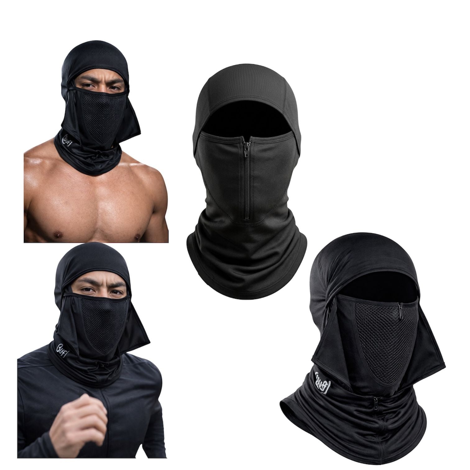 10 Buff Balaclava Capucha Malla Transpirable Termico
