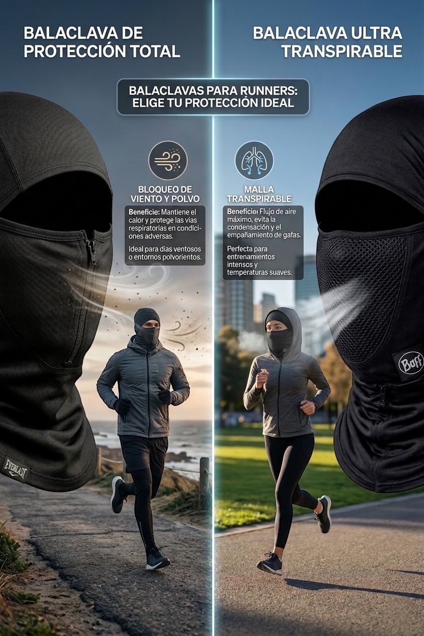 10 Buff Balaclava Capucha Malla Transpirable Termico